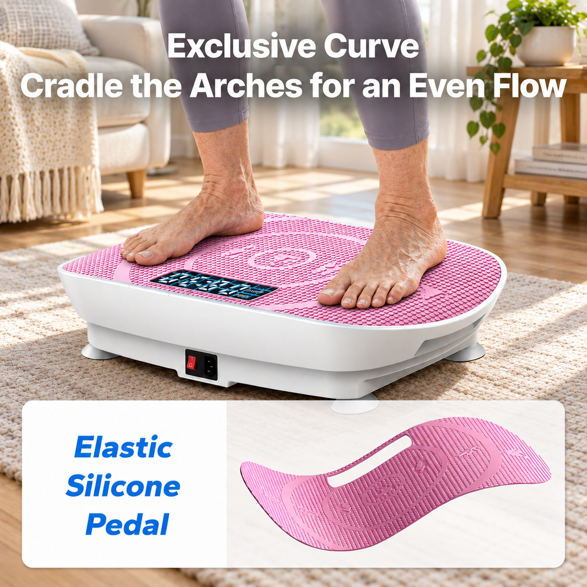 Curved Vibration Plate Exercise Machine