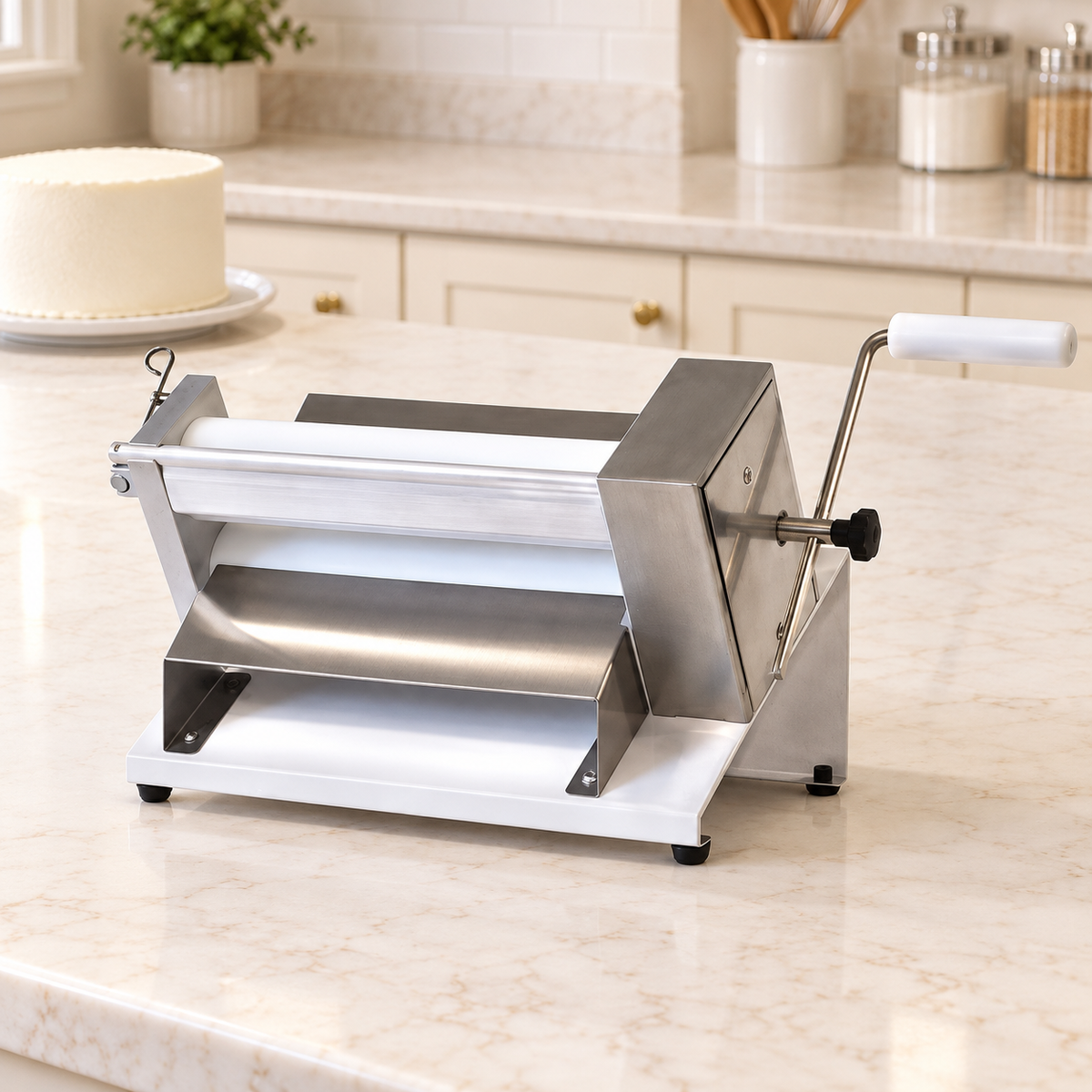 Manual Dough & Fondant Roller with Adjustable Thickness