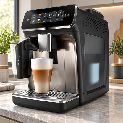 Automatic Espresso Machine with Grinder and Milk Frother