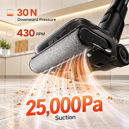 Wet Dry Floor Cleaner with Foam Cleaning and Self-Cleaning